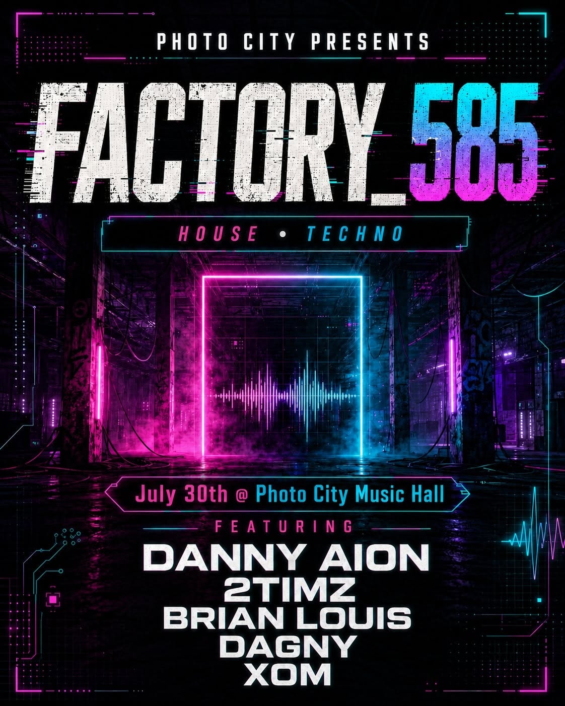 Factory_585 (house • techno) feat. Danny Aion, 2TIMZ & more