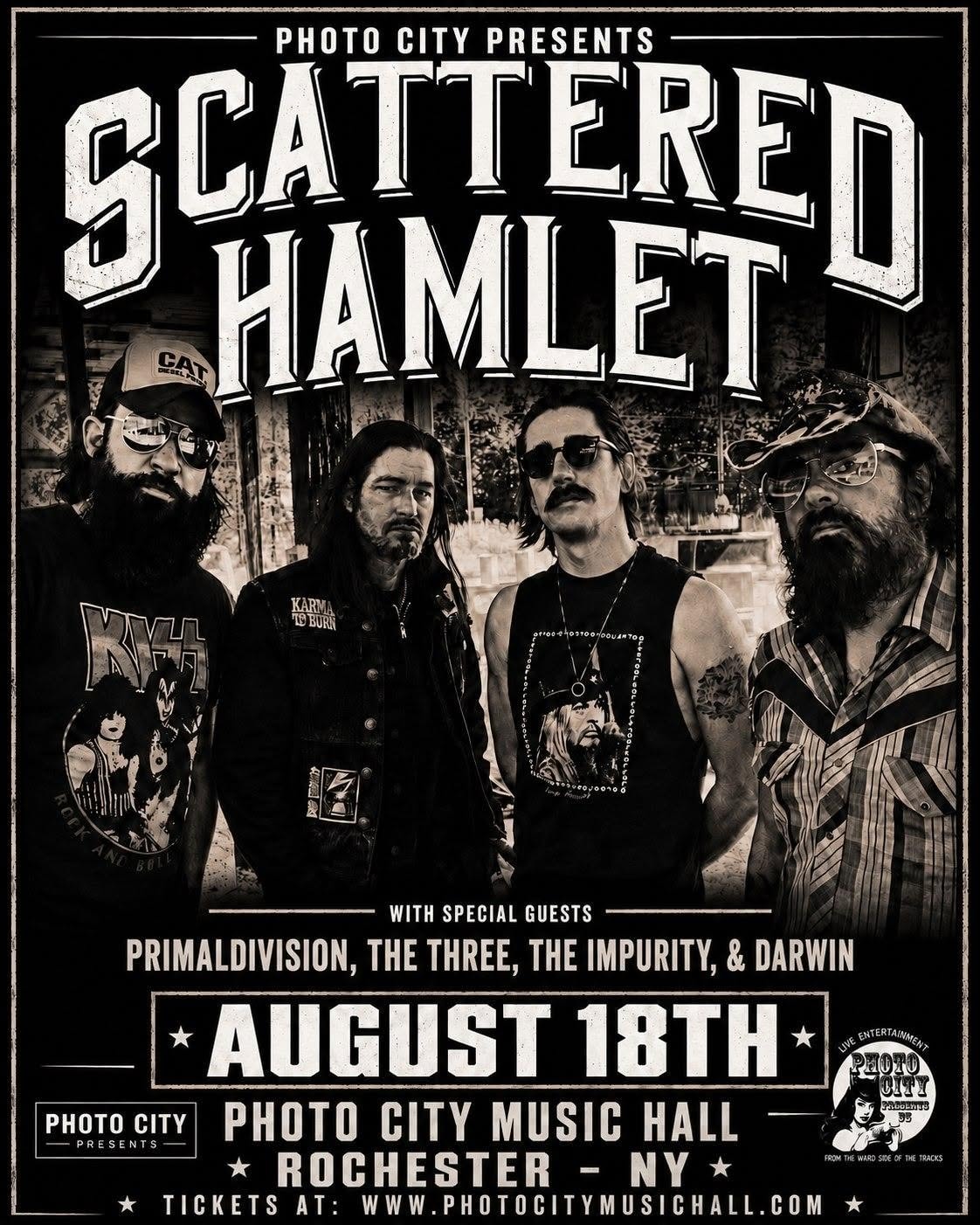 Scattered Hamlet w/ The Three, The Impurity & Darwin