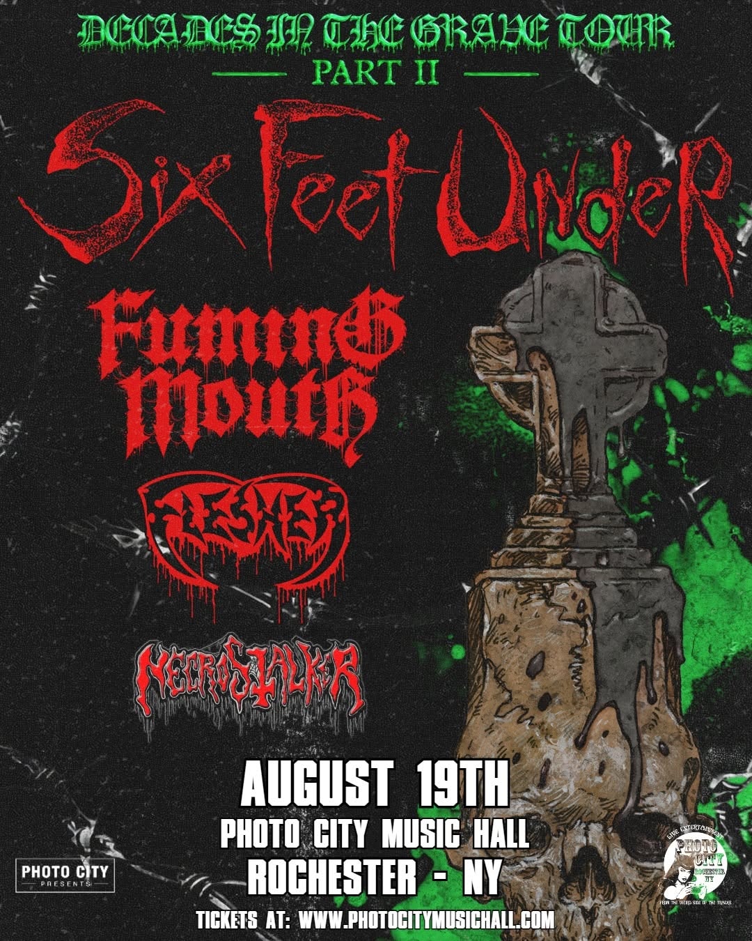Six Feet Under w/ Fuming Mouth, Flesher & Necrostalker