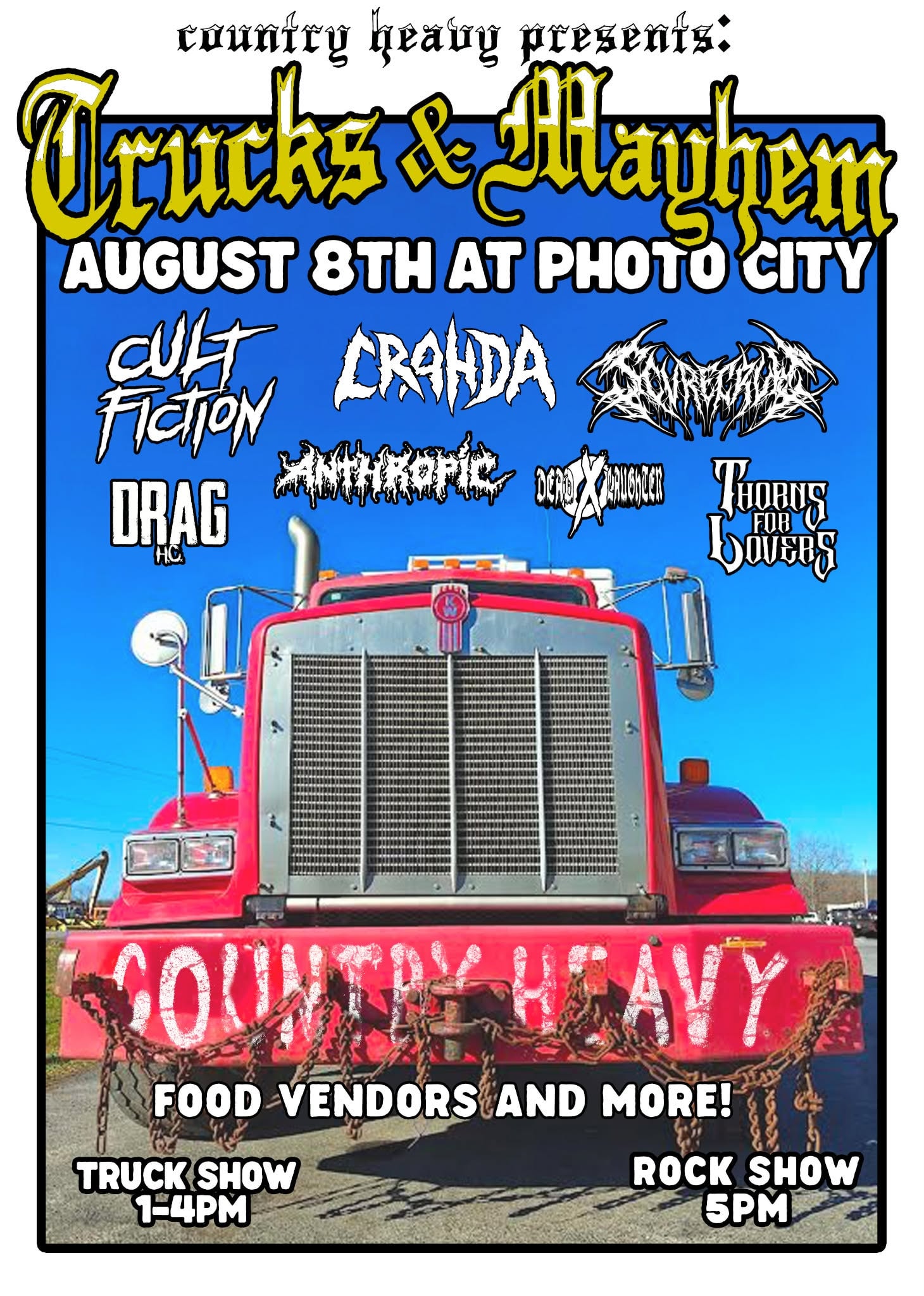 Trucks & Mayhem feat. Cult Fiction, Crahda, Scvrecrvw & more