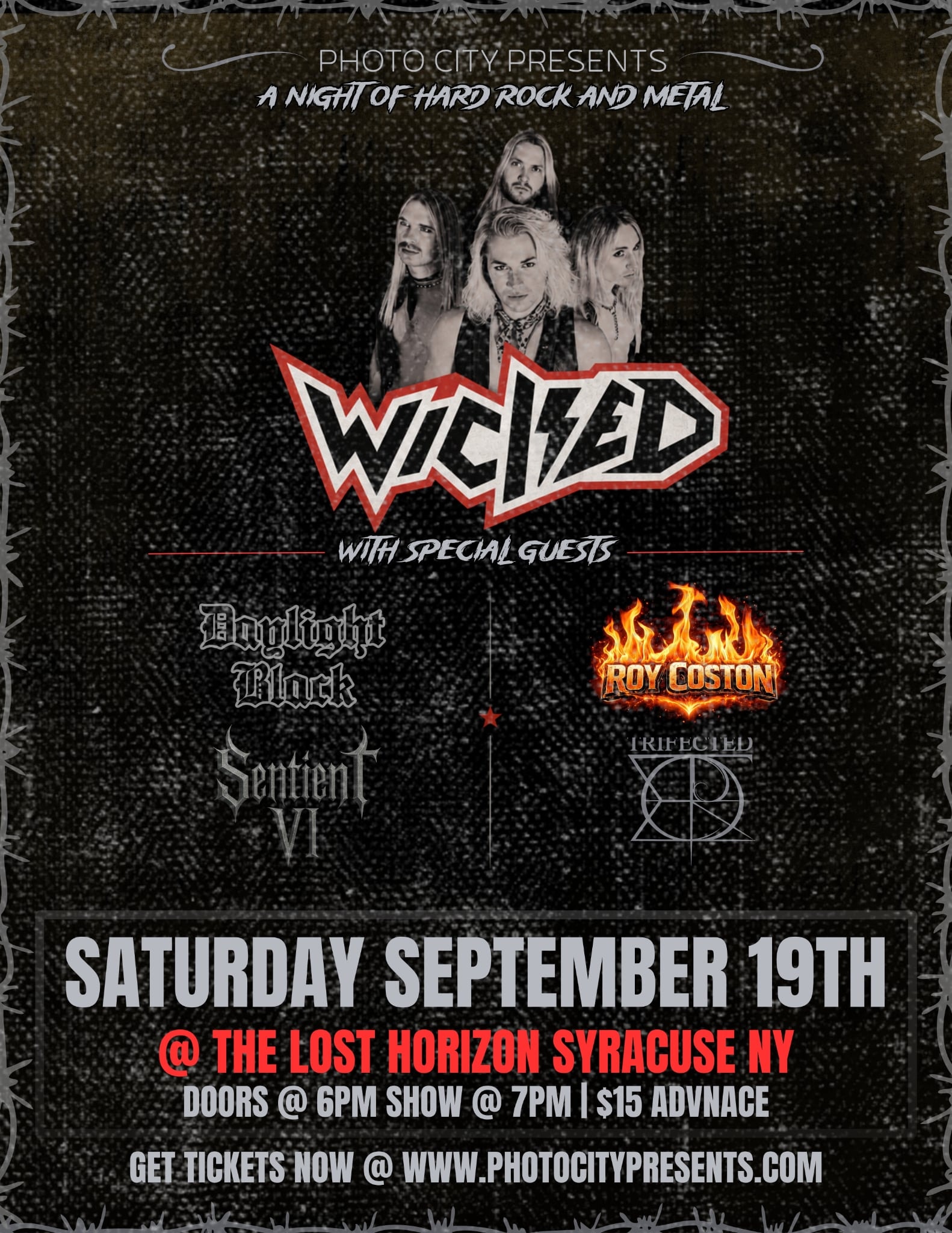 Wicked w/ Daylight Black, Roy Coston, Sentient VI & Trifected